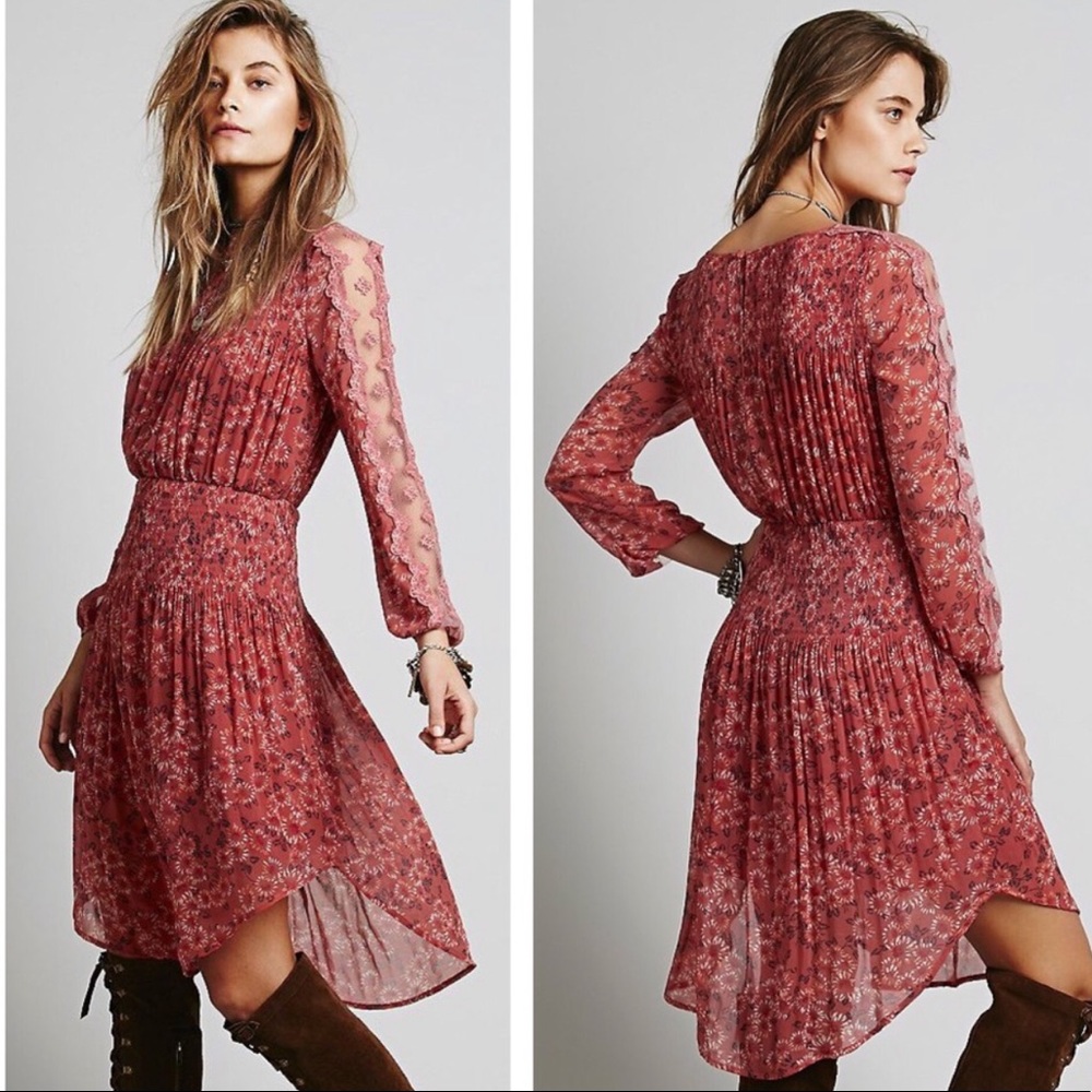 Free people open waters Charlotte pleated dress